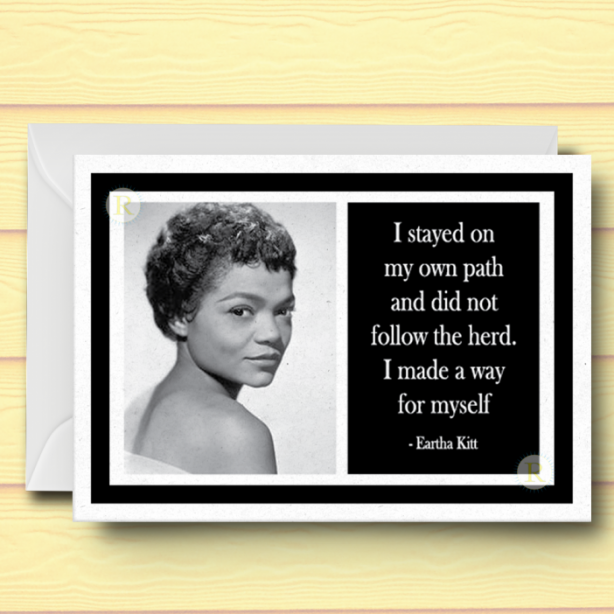 Eartha Kitt Card